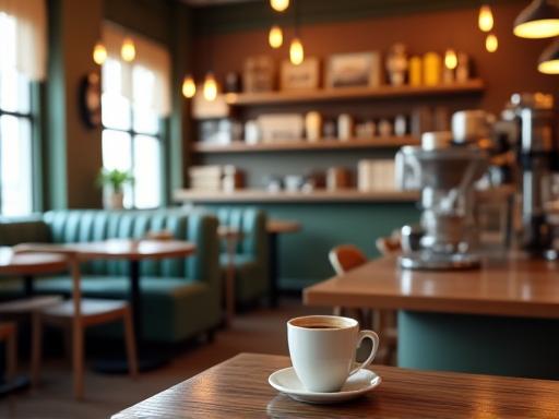 Compass Brews cosy interior with freshly brewed coffee